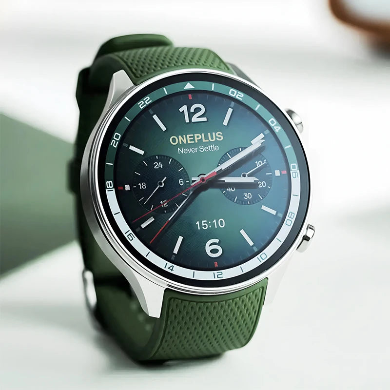 OnePlus Watch 2R, smartwatch AMOLED 1,43", Snapdragon W5, 100 h batterie, GPS, Wear OS