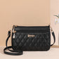 Women’s Embroidery Messenger Bag | Leather Handbag with Hair Ball