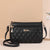 Women’s Embroidery Messenger Bag | Leather Handbag with Hair Ball