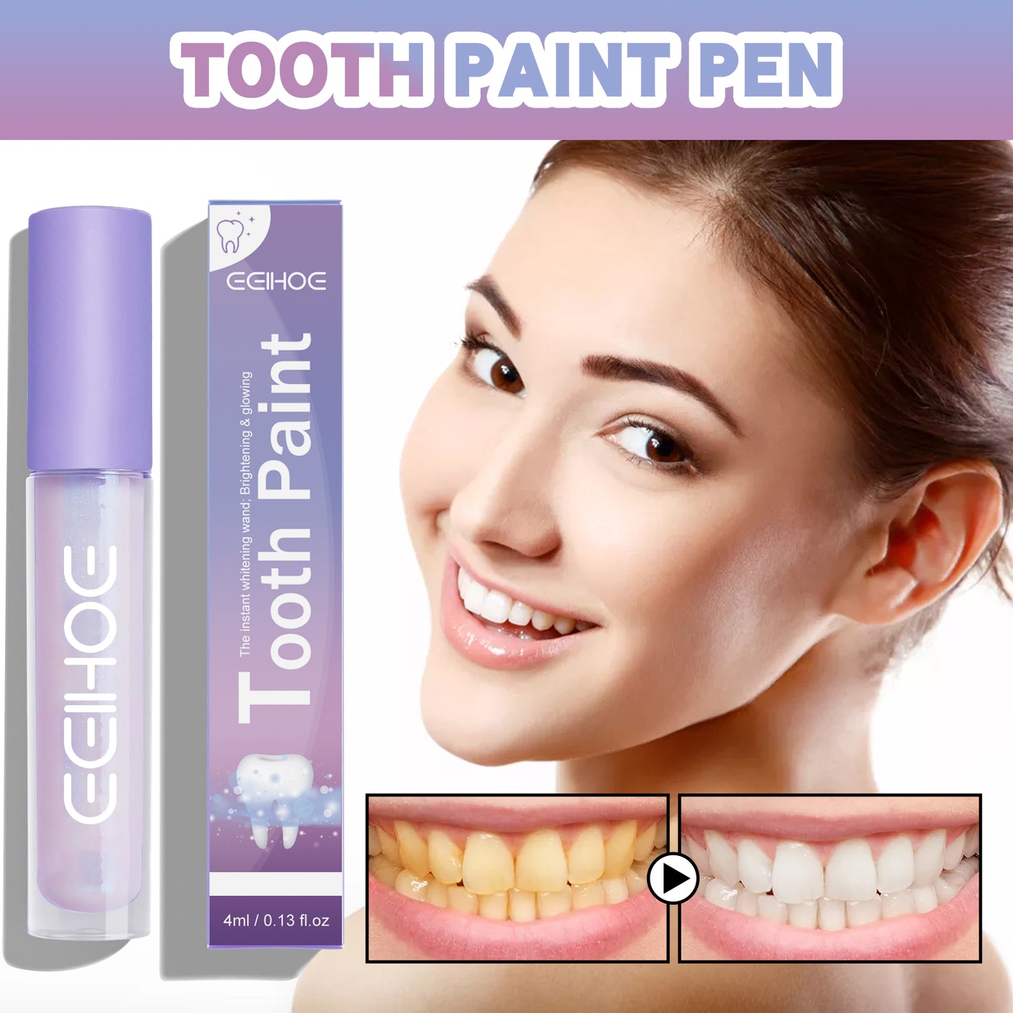 Nighttime Teeth Whitening Pen – Stain Remover for Whiter, Brighter Smile