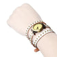 Retro Rivet Leather Watch – Stylish Hand Chain Bracelet Watch for Women